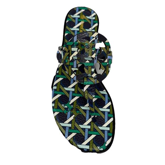 Tory Burch Miller blue geo metro blue print 7 - Picture 2 of 7